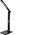 LED table lamp AVIDE LEATHER, 6 W, 3000-6400 K, 350 lm, dimmable, clock, black