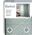 AmeliaHome AmeliaHome Zasłona na przelotkach CASPE2 140x250 szarozielona