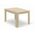 Zestaw stół NP 120x80 Dąb Sonoma + 4 krzesła LIBRA szare