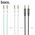 Καλώδιο AUX Jack 3,5 mm σε Jack 3,5 mm HOCO 1 m UPA19 ασημί