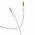 Καλώδιο AUX Jack 3,5 mm σε Jack 3,5 mm HOCO 1 m UPA19 ασημί