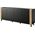 Cama Meble Komoda FARO 200x42x82 czarny mat + dąb craft