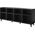 Cama Meble Komoda FARO 200x42x82 czarny mat + dąb craft