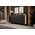 Cama Meble Komoda FARO 200x42x82 czarny mat + dąb craft
