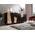 Cama Meble Komoda ETNA 200x42x82 czarny mat + dąb craft