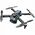 Dron LU60 Podwójna Kamera HD Światła LED Aplikacja Czarny