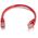 Kabel / 1 m Mlded/Btd Red CAT5E PVC UTP PATC