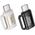 Adapter USB Hoco HOCO adapter OTG Typ C (męski) do Lightning (żeński) 3A UA31E czarny