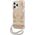 Guess Guess Flower Cord - Etui ze smyczką iPhone 13 Pro (Gold)