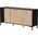Cama Meble Komoda MERCI 151x40x74 czarny/dąb artisan