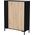 Cama Meble Komoda MERCI 100x40x129 czarny/dąb artisan