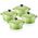 Le Creuset Stoneware Set of 4 petite Casseroles 10x5cm volcan.