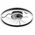 Lamkur Apollo 49915 ανεμιστήρας οροφής φωτιστικό 1x38W LED 3000K 4000 lm μαύρο