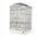 Klatka dla ptak�w, czarno-bia�a, wym. 46.8 x 35.5 x 71.5cm