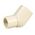 Nibco Kolano 45° nyplowe PCV-C KW/KZ 1/2" - 4706-805