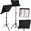 SUPRIMO D3 statyw stojak pulpit do nut regulowany składany czarny 82-146 cm do 10 kg