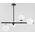 Lampa wisząca Alfa Luro White lampa wisząca 4-punktowa czarna/złota 63092 Alfa