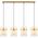 Pendant lamp GLOBO GORLEY, 4xE27, 60W, 230V, metal, gold color, 20x110x140cm