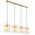 Pendant lamp GLOBO GORLEY, 4xE27, 60W, 230V, metal, gold color, 20x110x140cm
