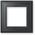 Homematic IP Glasrahmen   1-fach, schwarz