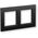 Homematic IP Glasrahmen   2-fach, schwarz
