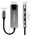 HUB Adapter USB-C 5w1 | USB-C PD 100W | 2xUSB | HDMI 4K | RJ45