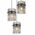 Pendant lamp GLOBO GORLEY, 3xE27, 60W, 230V, metal, black color, o47x140cm