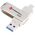 Pendrive 32GB USB 3.2 Gen 1 (USB A / USB C) Forcell F-Data Metal Duo srebrny