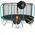 Trampolina ogrodowa dla dzieci 374cm z siatką zewnętrzną i drabinką