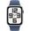 Apple Watch SE GPS 44mm Silver Aliuminio Case with Denim Sport Band - S/M