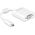Adapter AV Delock HDMI Micro - D-Sub (VGA) + Jack 3.5mm biały (65557)