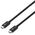 Lindy 31130 kabel Thunderbolt 1 m 80 Gbit/s Czarny