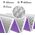 NC17103 KARIMATA SKŁADANA TURYSTYCZNA Z PODBICIEM ALUMINIOWYM + XPE 195 CM FIOLETOWA NILS CAMP