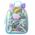 Plecak Dziecięcy Z Rogiem Jednorożca Ruchome Konfetti Niebieski 25cm 4,5L