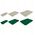 NC2803 MATERAC TURYSTYCZNY DMUCHANY 203X152X22 CM ZIELONY NILS CAMP