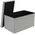 Pufa materiaowa szara 76x38x38cm Ruhhy 26131