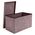 Pufa welurowa szara 76x38x38cm Ruhhy 26130