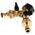 Διανομέας 2 κατευθύνσεων για βρύση GW3/4" x 2 GZ3/4" με βαλβίδες και ταχυσυνδέσμους (10/60)
