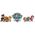 PAW PATROL Led neon lamp on a stand for children Paw Patrol-Rubble