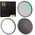 Zestaw 3w1 Filtr Polaryzacyjny Cpl Pierścień Magnetyczny Dekielek K&f 77 Mm / Sku.1707