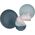 Orion Talerz deserowy płaski ceramiczny pastelowy RELIEF 21 cm zielony