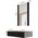 Triton Toaletka z lustrem PAFOS 80x41,6x100 czarny mat