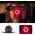 Lampka rowerowa tylna Q1 7 kolorów LED Strobe + kabel USB-C - USB-A - czarna Lampka rowerowa tylna Q1 7 kolorów LED Strobe + kabel USB-C - USB-A - czarna