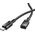 HOCO Adapter OTG Typ C (Męski) Do Typ C (Żeński) 3A U107 1,2 M Czarna