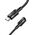 HOCO Adapter OTG Typ C (Męski) Do Typ C (Żeński) 3A U107 1,2 M Czarna
