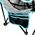 PLATINET CAMPING SET OF 2, FOLDING TABLE/ FOOTREST + CHAIR BLACK BLUE [45907]