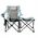 PLATINET CAMPING SET OF 2, FOLDING TABLE/ FOOTREST + CHAIR BLACK BLUE [45907]