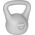 Kettlebell bitumiczny 14 kg szary REBEL ACTIVE