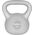 Kettlebell bitumiczny 18 kg szary REBEL ACTIVE