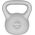 Kettlebell bitumiczny 24 kg szary REBEL ACTIVE